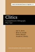 Cover: Clitics - Benjamins (John) North America Inc.,US