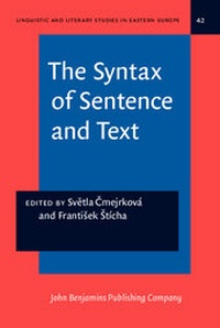 Enlarge image Cover: The Syntax of Sentence and Text - Benjamins (John) North America Inc.,US