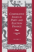 Cover: Comparative Issues in Party and Election Finance - Dundurn Group Ltd
