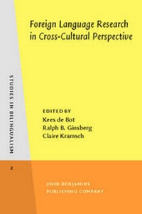 Enlarge image Cover: Foreign Language Research in Cross-Cultural Perspective - Benjamins (John) North America Inc.,US