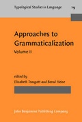 Cover: Approaches to Grammaticalization - Benjamins (John) North America Inc.,US