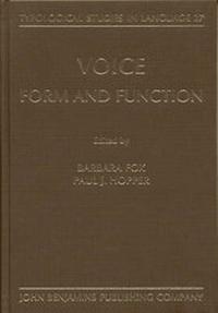 Enlarge image Cover: Voice: Form and Function - Benjamins (John) North America Inc.,US