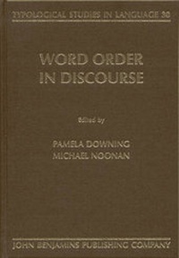 Enlarge image Cover: Word Order in Discourse - Benjamins (John) North America Inc.,US