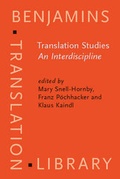 Cover: Translation Studies: An Interdiscipline - Benjamins (John) North America Inc.,US