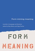 Cover: Form Miming Meaning - Benjamins (John) North America Inc.,US