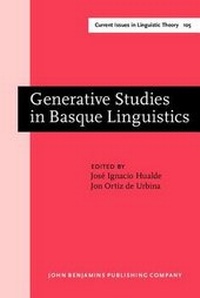 Enlarge image Cover: Generative Studies in Basque Linguistics - Benjamins (John) North America Inc.,US