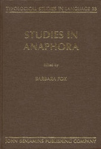 Enlarge image Cover: Studies in Anaphora - Benjamins (John) North America Inc.,US