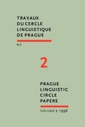 Cover: Prague Linguistic Circle Papers - Benjamins (John) North America Inc.,US