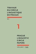 Cover: Prague Linguistic Circle Papers - Benjamins (John) North America Inc.,US