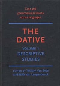 Enlarge image Cover: The Dative - Benjamins (John) North America Inc.,US