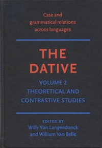 Enlarge image Cover: The Dative - Benjamins (John) North America Inc.,US
