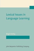 Cover: Lexical Issues in Language Learning - Benjamins (John) North America Inc.,US