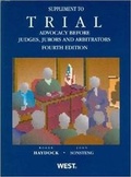 Cover: Trial Advocacy Before Judges, Jurors and Arbitrators - West Academic Press