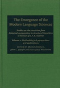 Cover: The Emergence of the Modern Language Sciences - Benjamins (John) North America Inc.,US