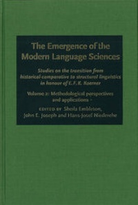 Enlarge image Cover: The Emergence of the Modern Language Sciences - Benjamins (John) North America Inc.,US