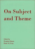 Cover: On Subject and Theme - Benjamins (John) North America Inc.,US