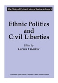 Cover: Ethnic Politics and Civil Liberties - Routledge