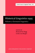 Cover: Historical Linguistics 1995 - Benjamins (John) North America Inc.,US