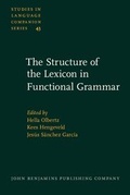 Cover: The Structure of the Lexicon in Functional Grammar - Benjamins (John) North America Inc.,US