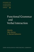 Cover: Functional Grammar and Verbal Interaction - Benjamins (John) North America Inc.,US