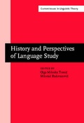Cover: History and Perspectives of Language Study - Benjamins (John) North America Inc.,US