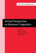 Cover: Grammatical Analyses in Basque and Romance Linguistics - Benjamins (John) North America Inc.,US
