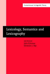 Abbildung von: Lexicology, Semantics and Lexicography - Benjamins (John) North America Inc.,US