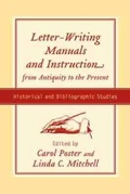 Cover: Letter-writing Manuals and Instruction from Antiquity to the Present - University of South Carolina Press