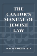 Cover: The Cantor's Manual of Jewish Law - Jason Aronson Publishers