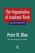 Cover: The Organization of Academic Work - Routledge