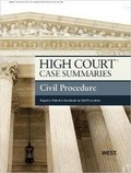 Cover: High Court Case Summaries on Civil Procedure, Keyed to Subrin - West Academic Press