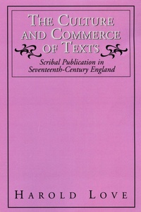 Enlarge image Cover: The Culture and Commerce of Texts - University of Massachusetts Press