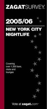 Cover: New York City Nightlife 2005-2006 - Zagat Survey