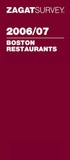 Cover: Boston Restaurants 2006-2007 - Zagat Survey