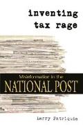 Cover: Inventing Tax Rage - Fernwood Publishing Co Ltd