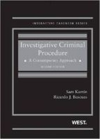 Enlarge image Cover: Investigative Criminal Procedure - West Academic Press