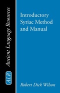 Cover: Introductory Syriac Method and Manual - Wipf & Stock Publishers