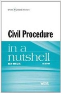 Cover: Civil Procedure in a Nutshell - West Academic Press