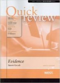 Enlarge image Cover: Quick Review of Evidence - West Academic Press