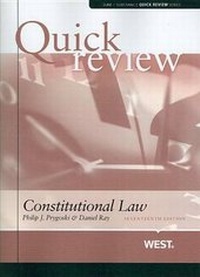 Enlarge image Cover: Quick Review of Constitutional Law - West Academic Press