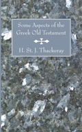 Cover: Some Aspects of the Greek Old Testament - Wipf & Stock Publishers