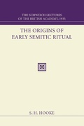 Cover: The Origins of Early Semitic Ritual - Wipf & Stock Publishers