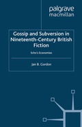 Cover: Gossip and Subversion in Nineteenth-Century British Fiction - Palgrave Macmillan