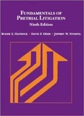 Cover: Fundamentals of Pretrial Litigation - West Academic Press
