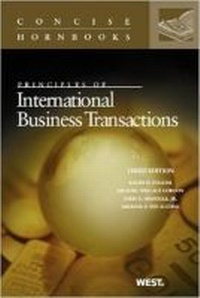 Enlarge image Cover: Principles of International Business Transactions - West Academic Press
