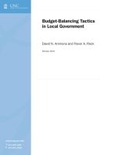 Cover: Budget-Balancing Tactics in Local Government - School of Government