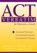 Cover: ACT Verbatim for Depression and Anxiety - New Harbinger Publications