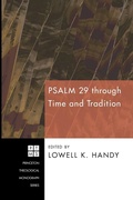 Cover: Psalm 29 Through Time and Tradition - Wipf & Stock Publishers