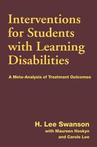 Enlarge image Cover: Interventions for Students with Learning Difficulties - Guilford Publications