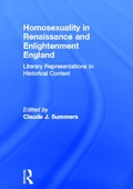 Cover: Homosexuality in Renaissance and Enlightenment England - Routledge